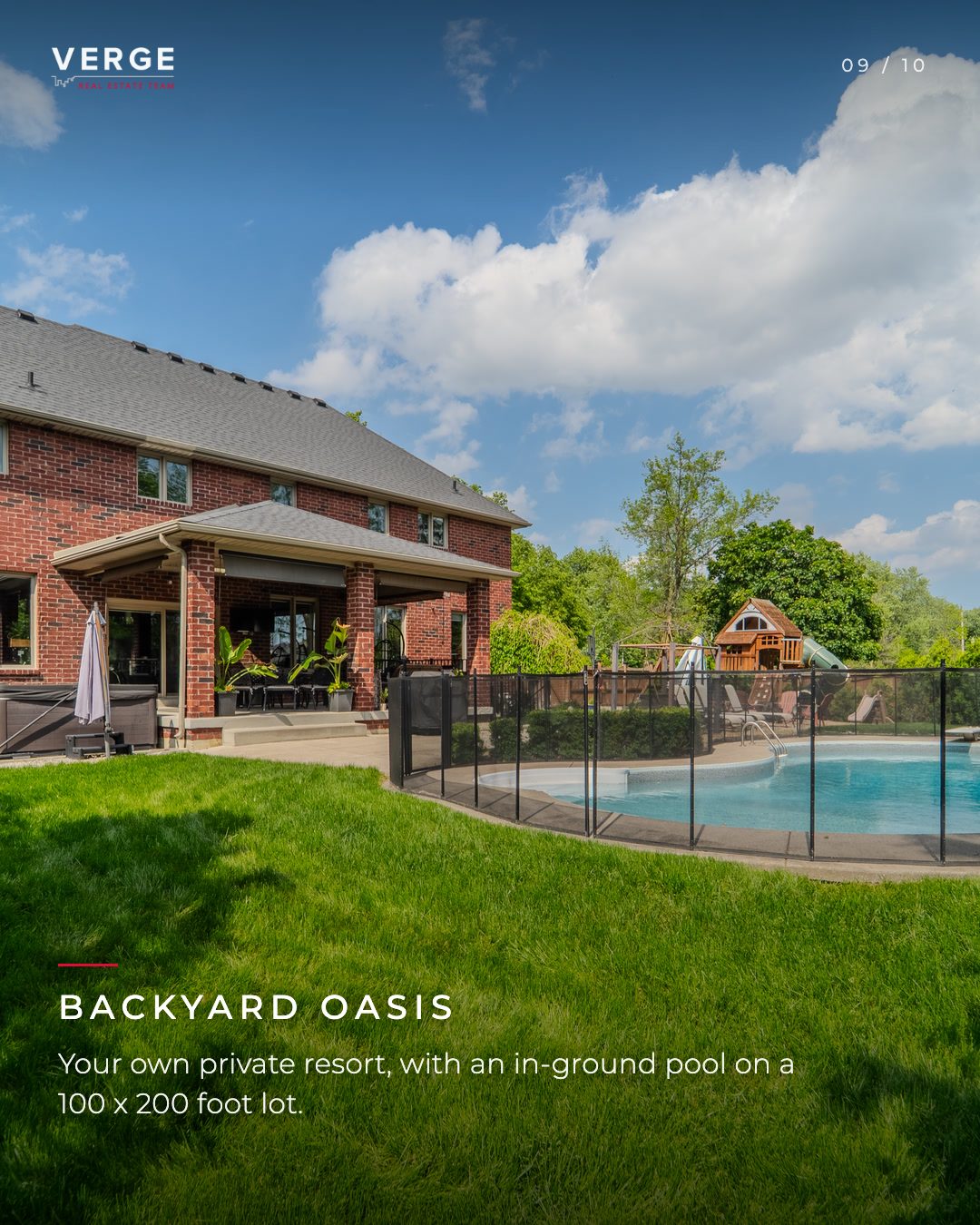 Backyard oasis