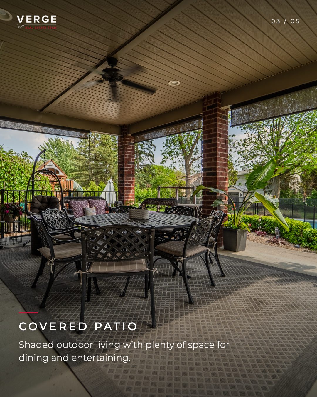 Covered patio