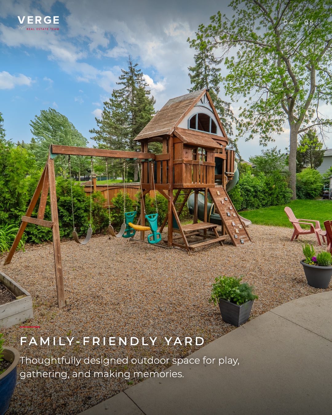 Family-friendly yard